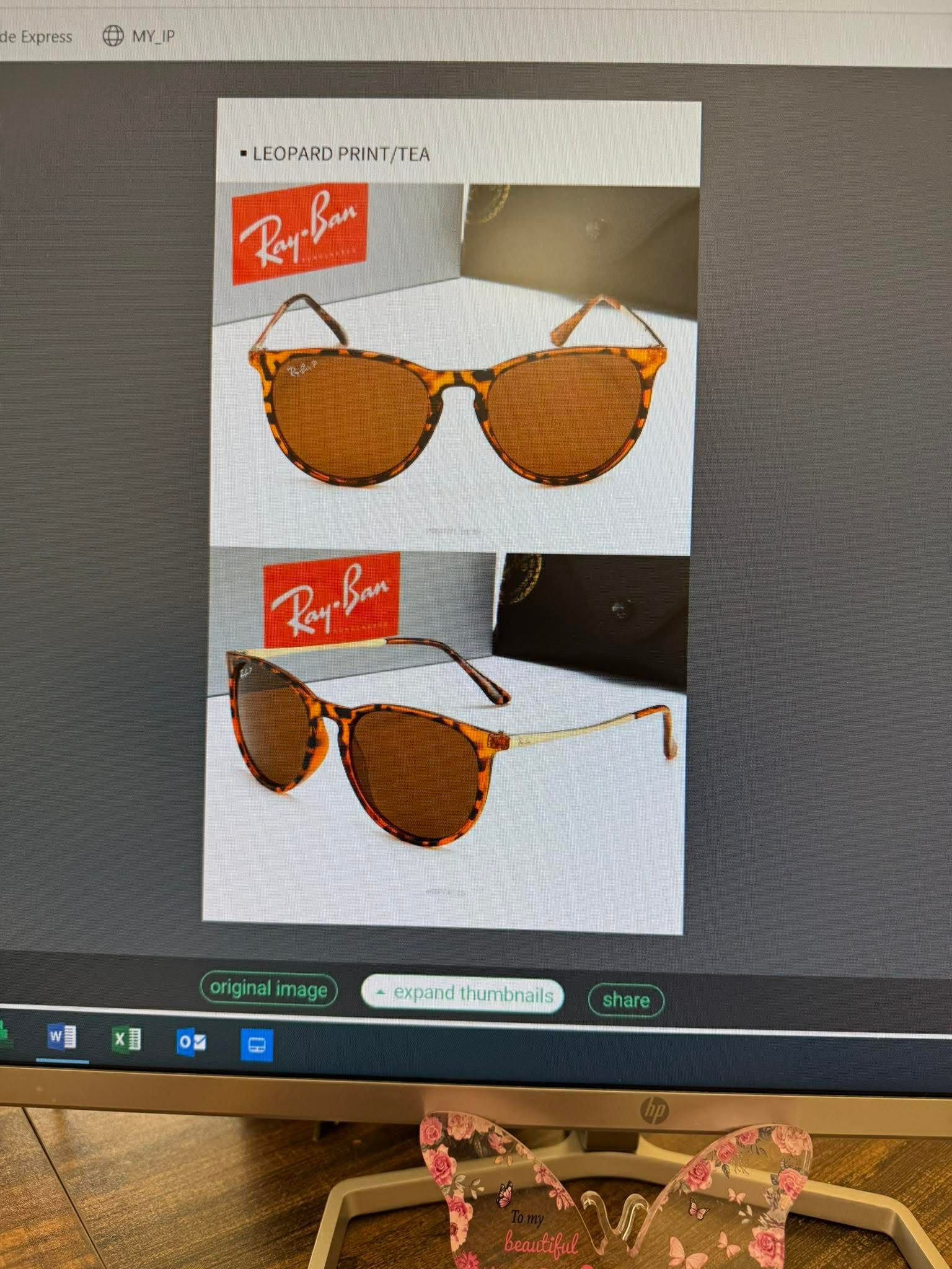 RayBan Leopard Print/Tea Sun Glasses