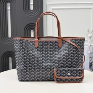 Goyard Saint Louis Tote Bag Brown Strap