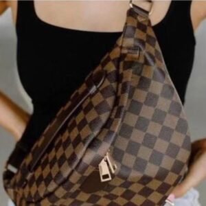 LV Brown Checkered 1:1 Bum Bag