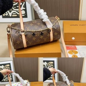LV Papillon1:1 Cylindrical Handbag