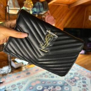 YSL Wallet With Gold Chain Ready to Ship