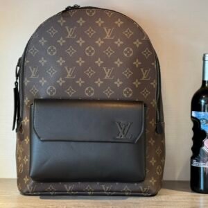 LV Backpack Brown 1:1 Modern Large Capacity