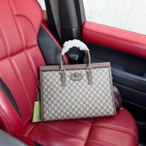 Gucci Briefcase Bag 1:1 Laptop Compartment, Hidden Zippered Pocket